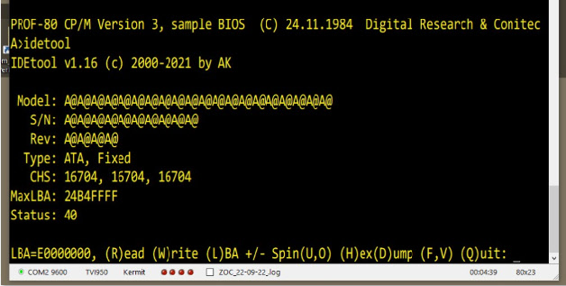 Alle anderen CF Karten haben am P80/181X mit den weiteren beiden Adaptern ähnliche Ergebnisse.